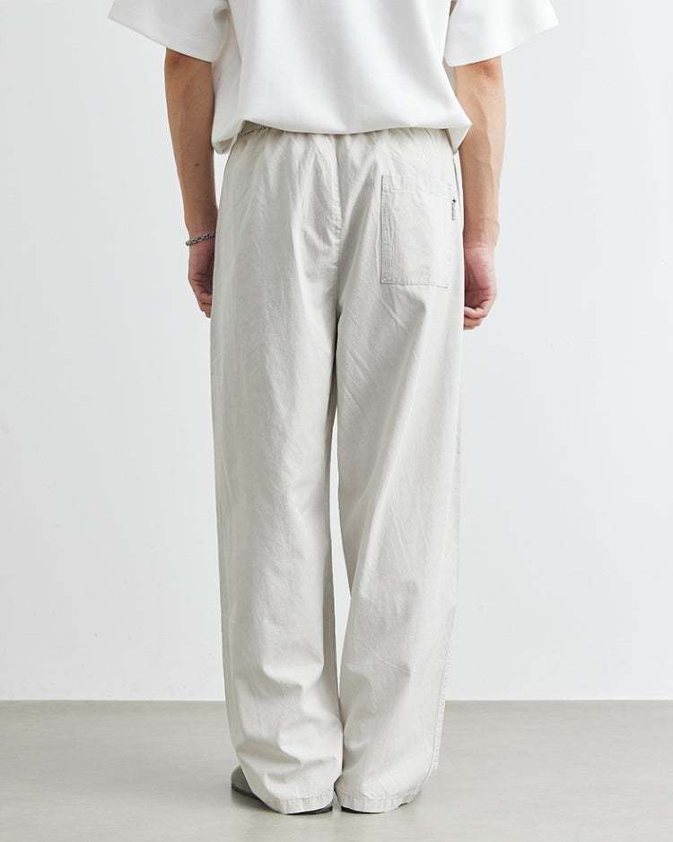 Tencel Thin Loose Drawstrings Jogger Trousers
