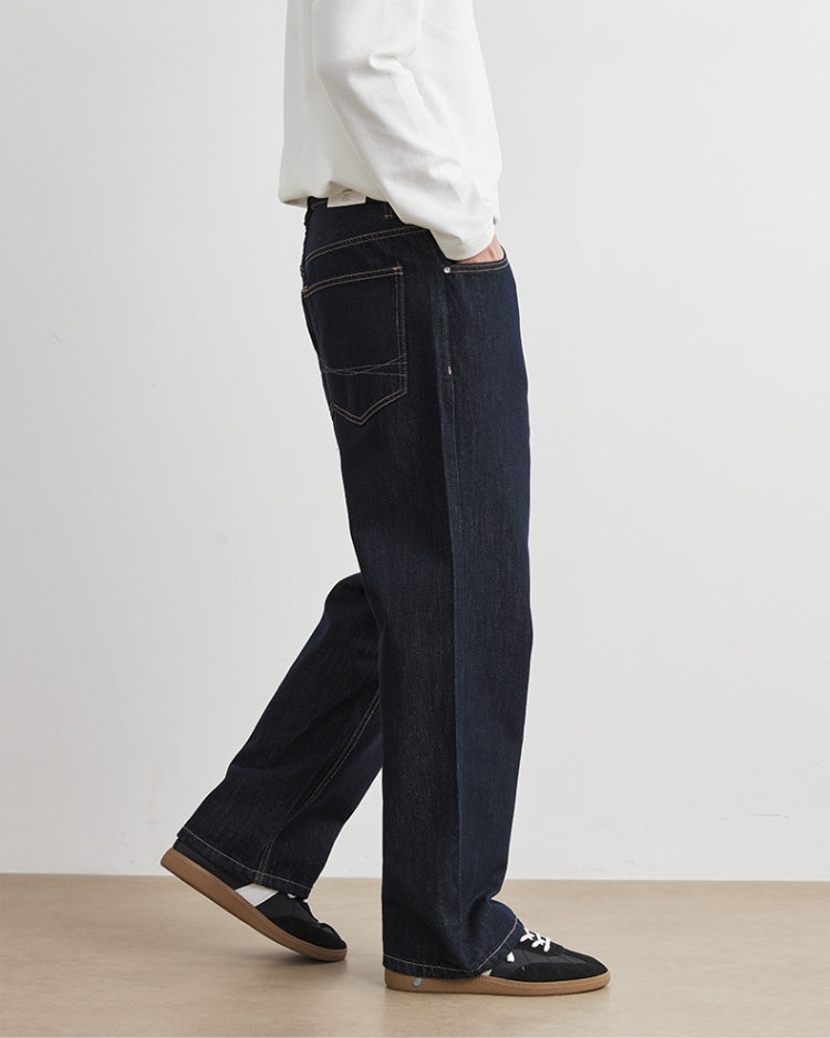 Dark Indigo Wide Leg Jeans