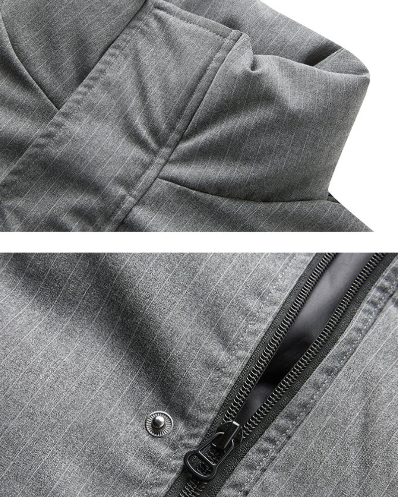 Isolierte Steppjacke mit hohem Kragen