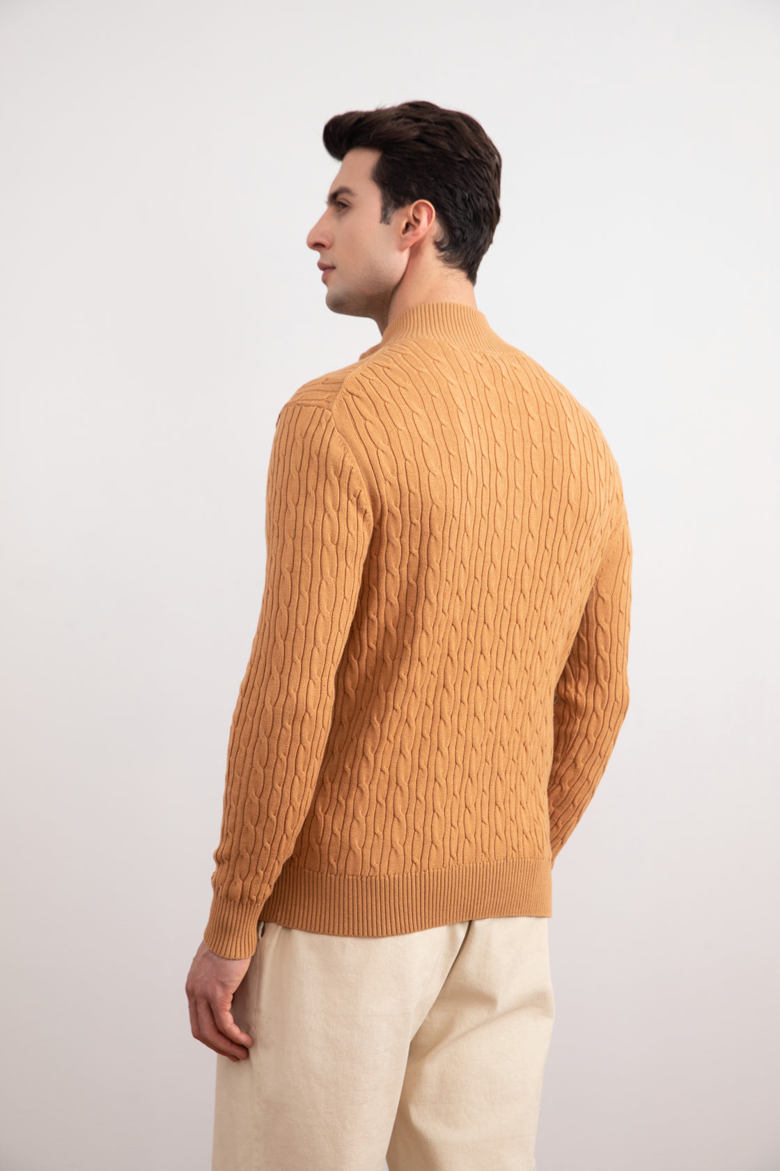 Sienna Cable Knit full-zip Sweater