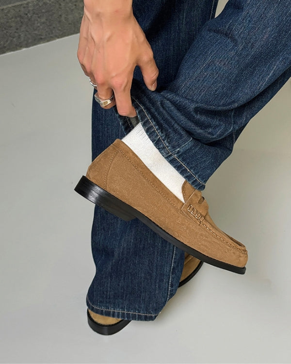 Suede Penny Loafers