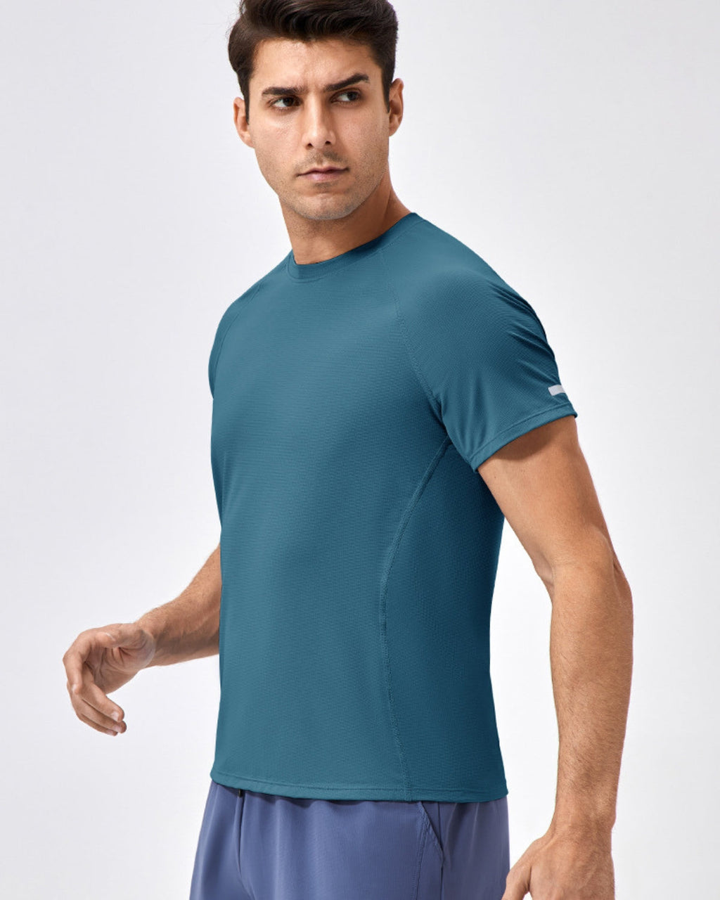 Summer Sports Short-Sleeve Reflective Quick-Dry T-Shirt