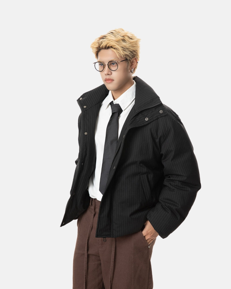 Isolierte Steppjacke mit hohem Kragen