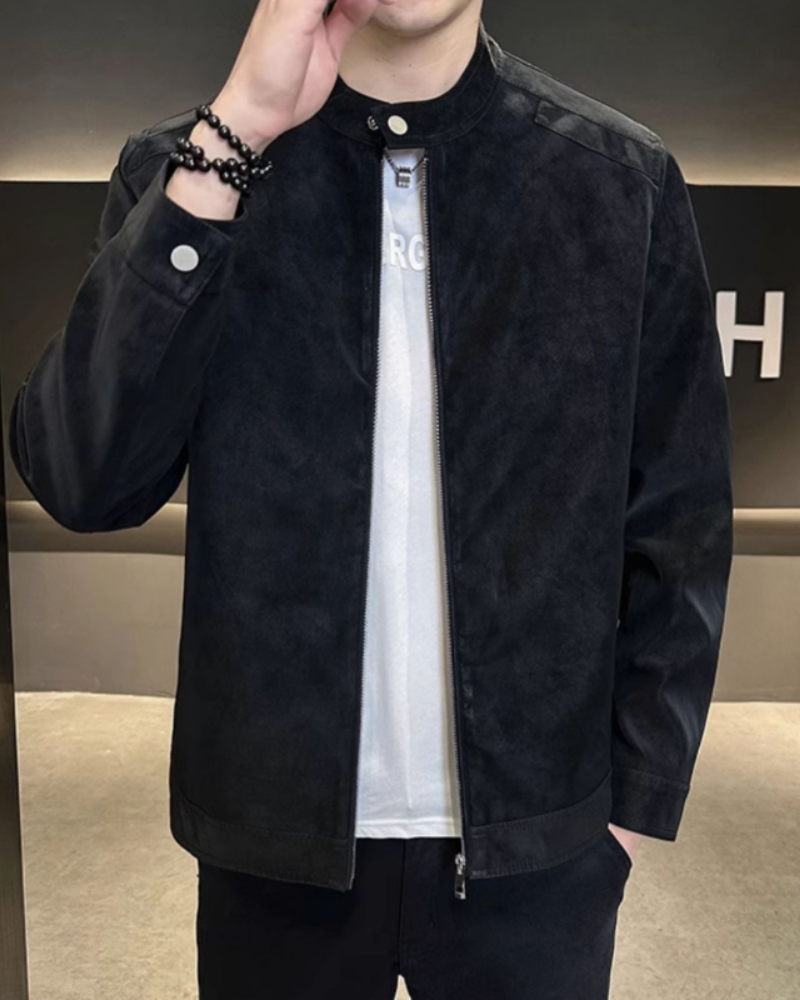 Vintage-Wildlederjacke