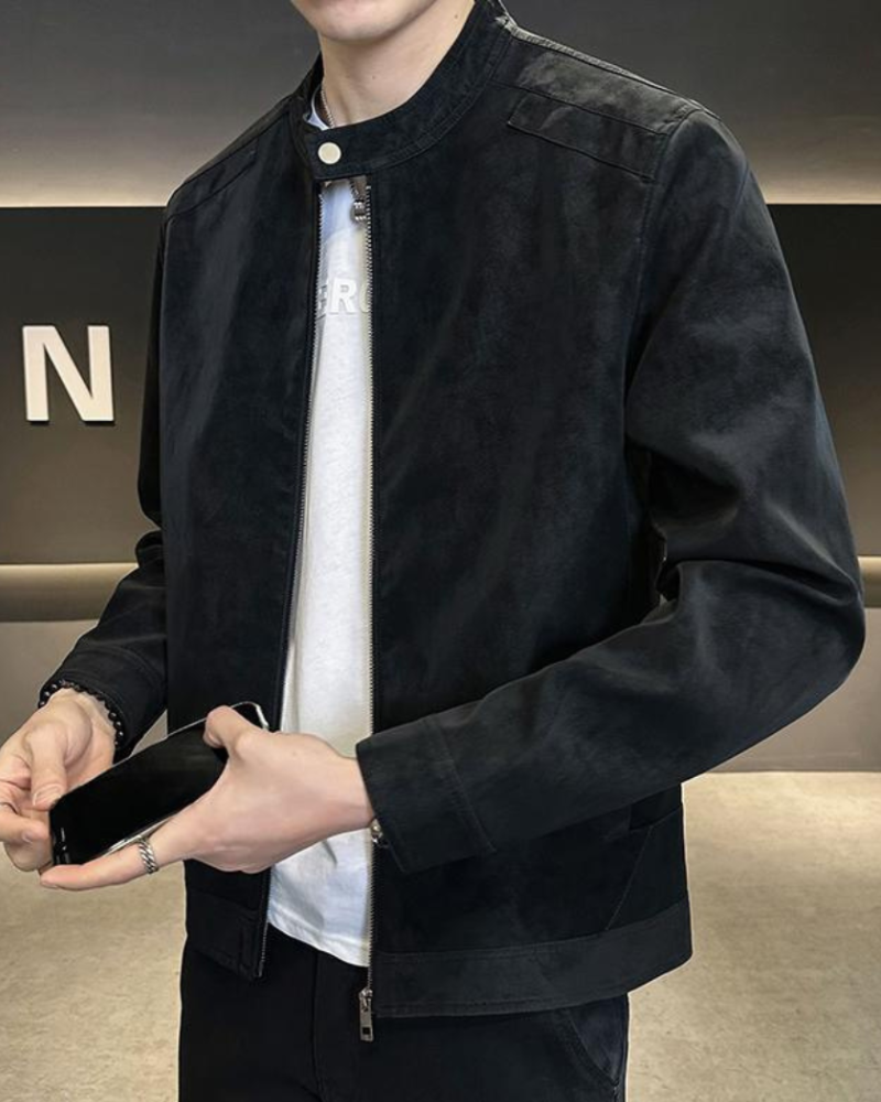 Vintage-Wildlederjacke