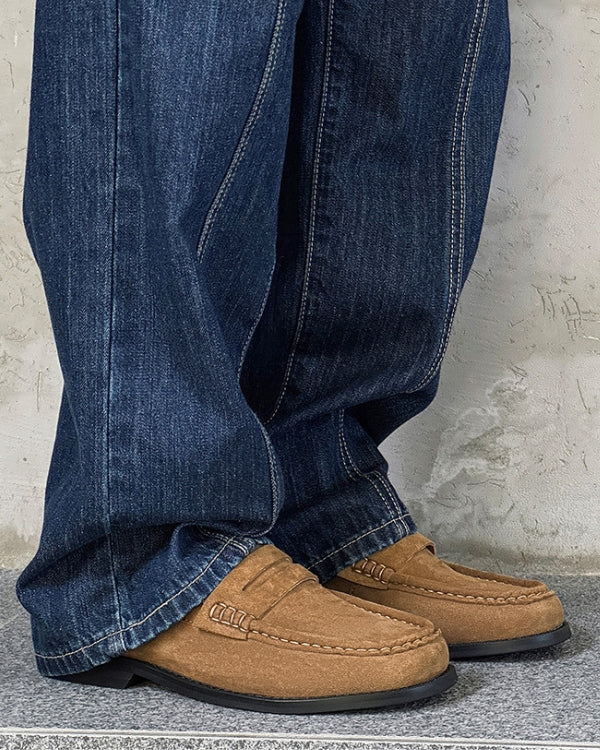 Suede Penny Loafers