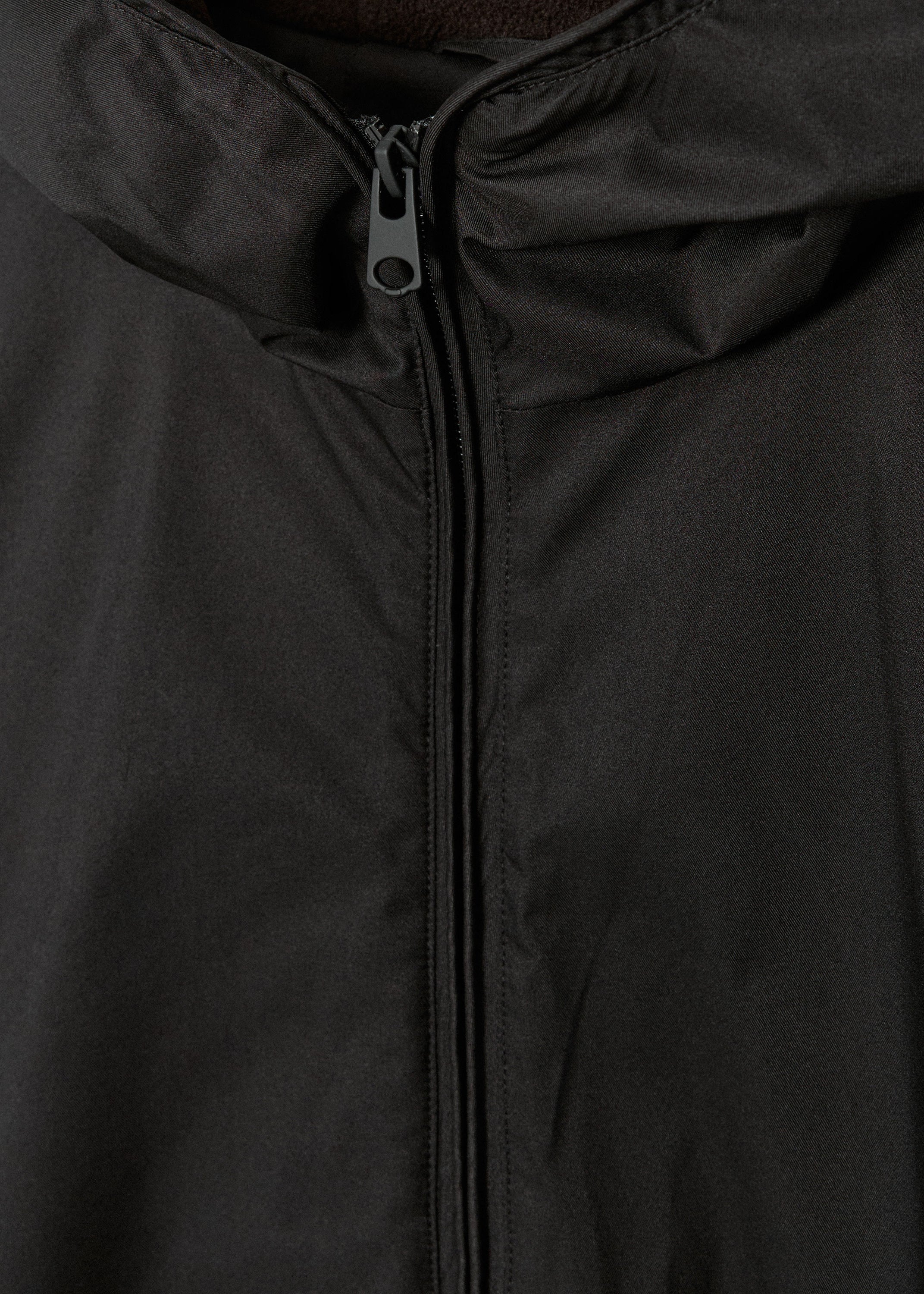Kultige Windbreaker-Jacke Schwarz