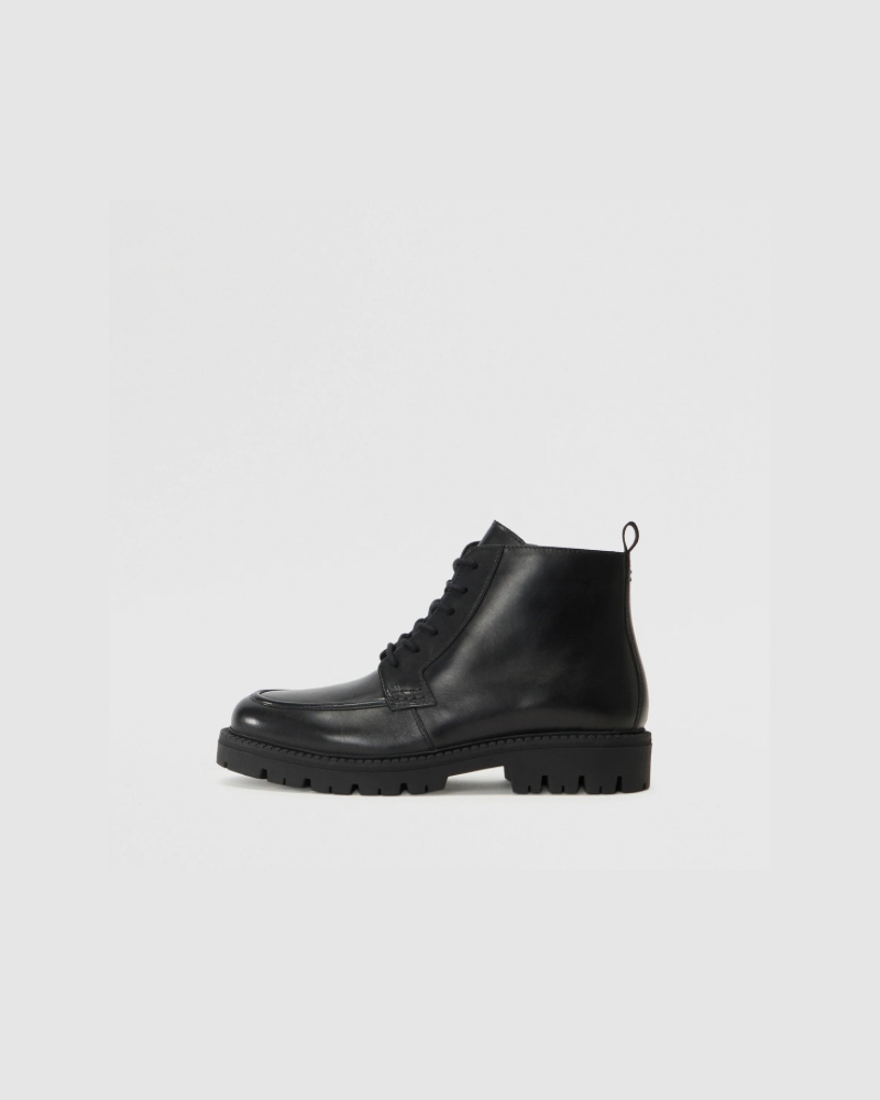Lace-up ankle boots - Black