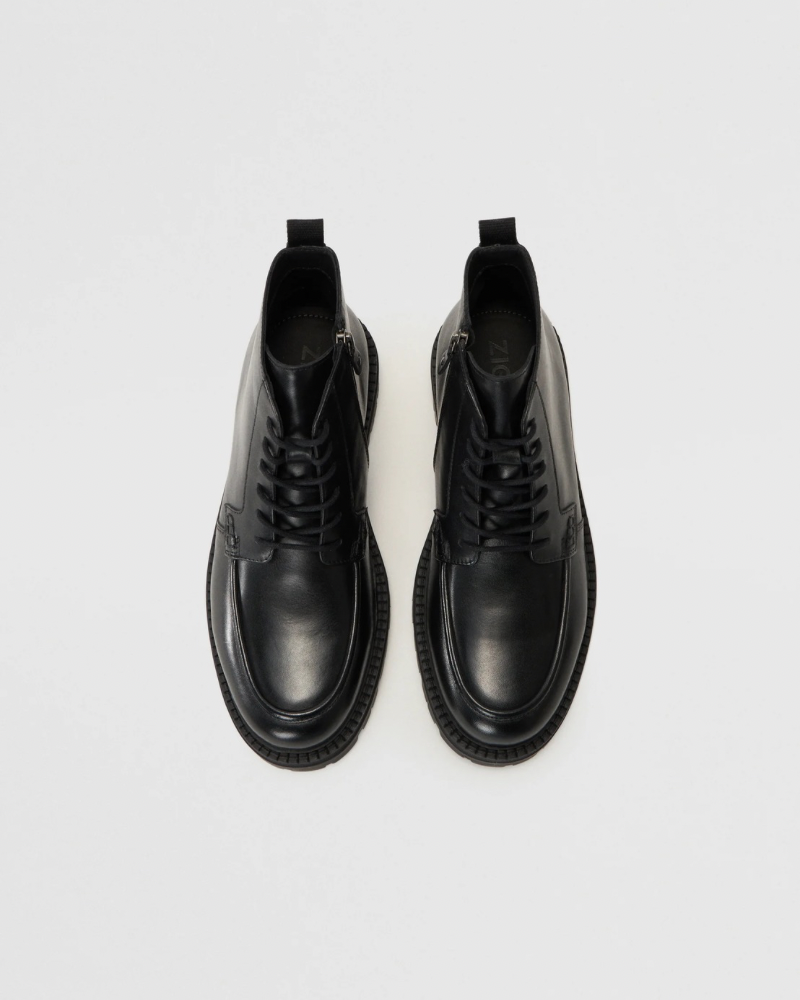 Lace-up ankle boots - Black
