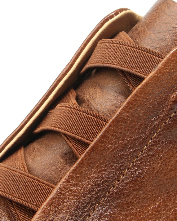 The Chestnut Vintage Laceless Leather Sneaker