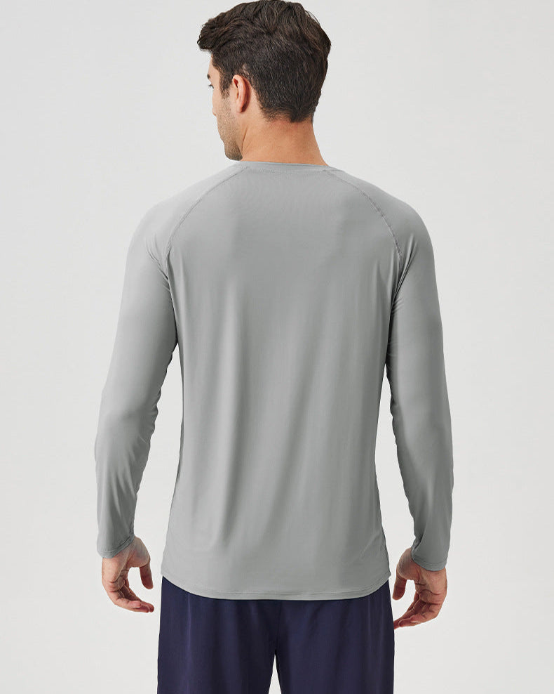 Ice Silk Sun Protection Long-Sleeve Sport T-Shirt – Breathable Fit