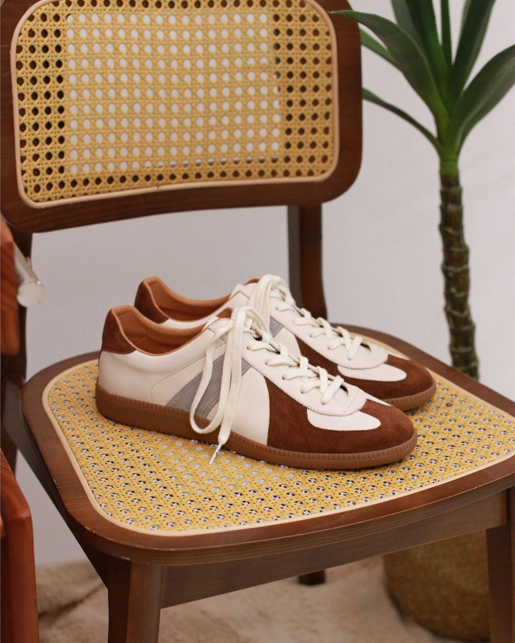 Retro Suede & Leather Sneakers