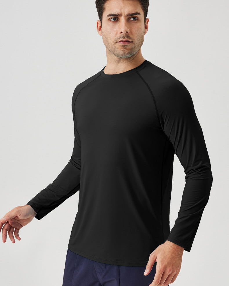 Ice Silk Sun Protection Long-Sleeve Sport T-Shirt – Breathable Fit