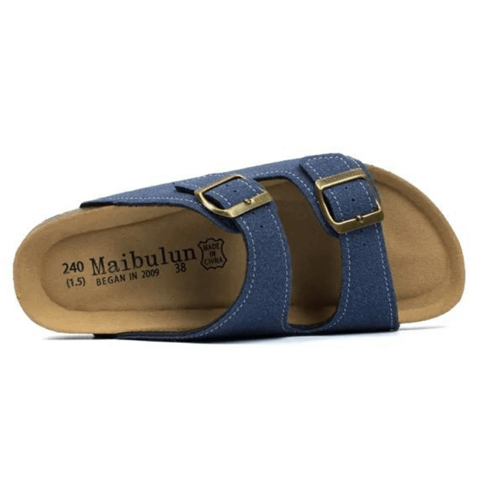 Albany Suede Sandals - Blue