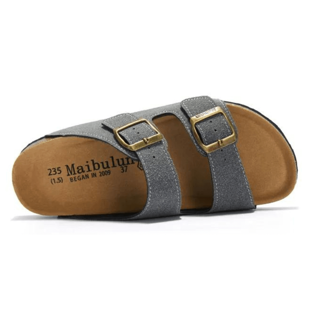 Albany Suede Sandals - Grey