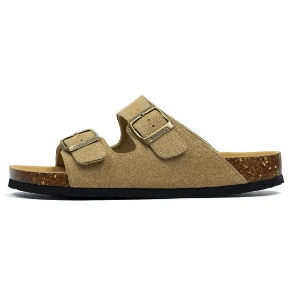 Albany Suede Sandals - Light Brown