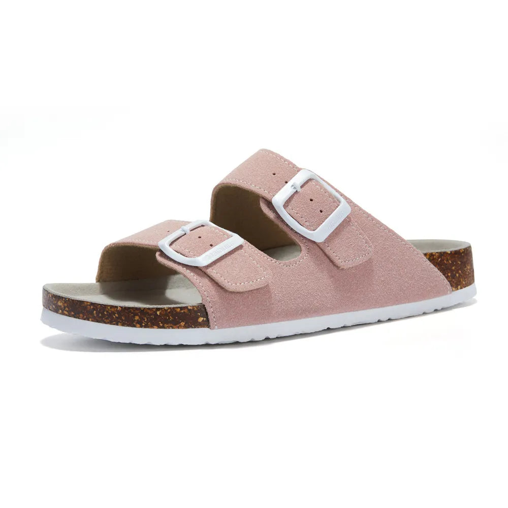 Albany Suede Sandals - Pink