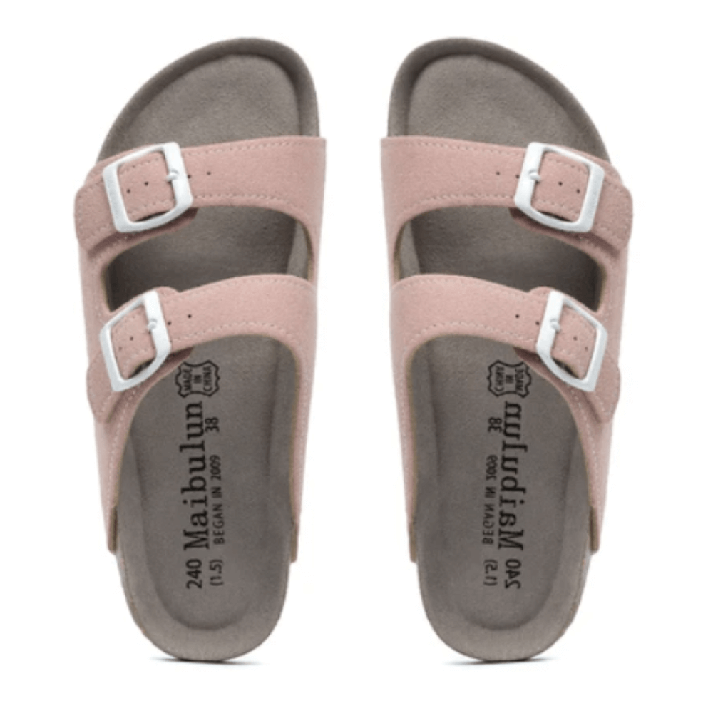 Albany Suede Sandals - Pink