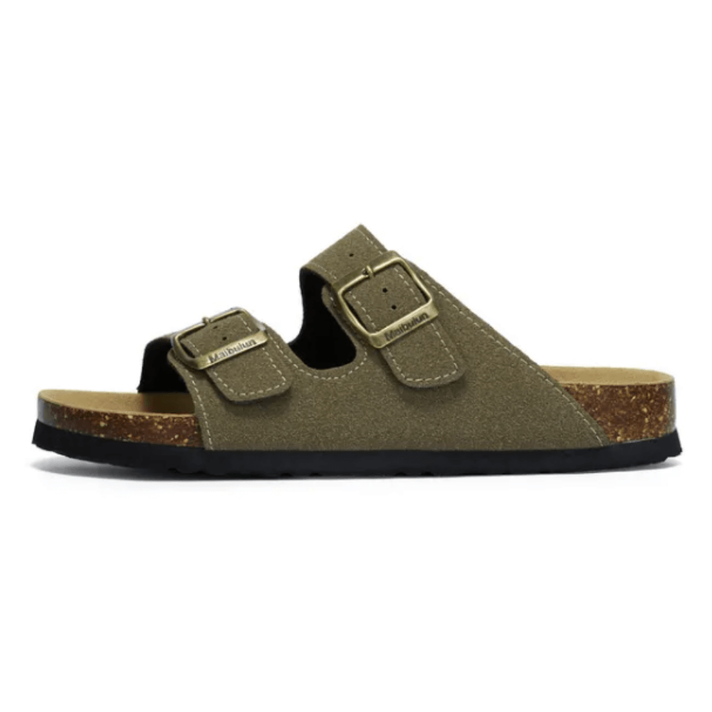 Albany Suede Sandals - Green
