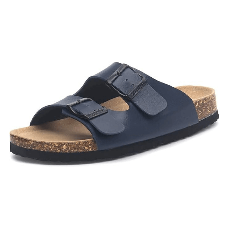 Albany Leather Sandals - Navy