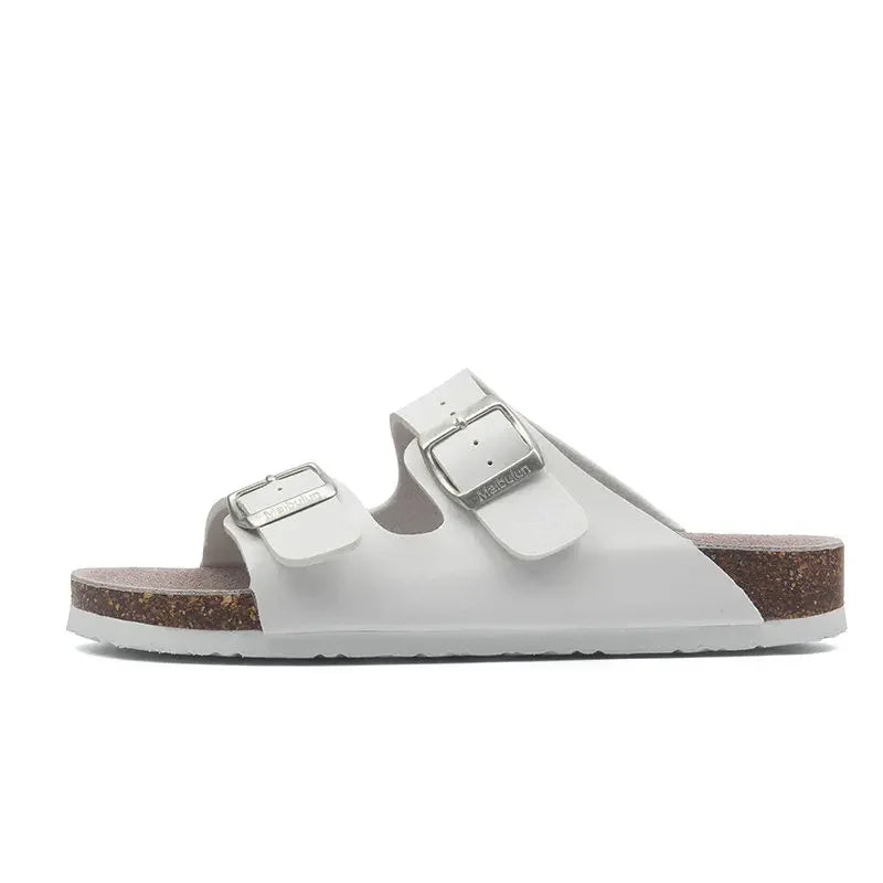 Albany Leather Sandals - White