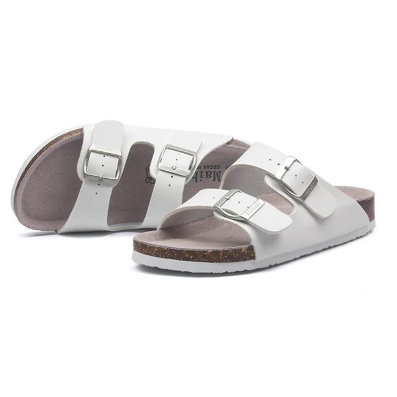 Albany Leather Sandals - White