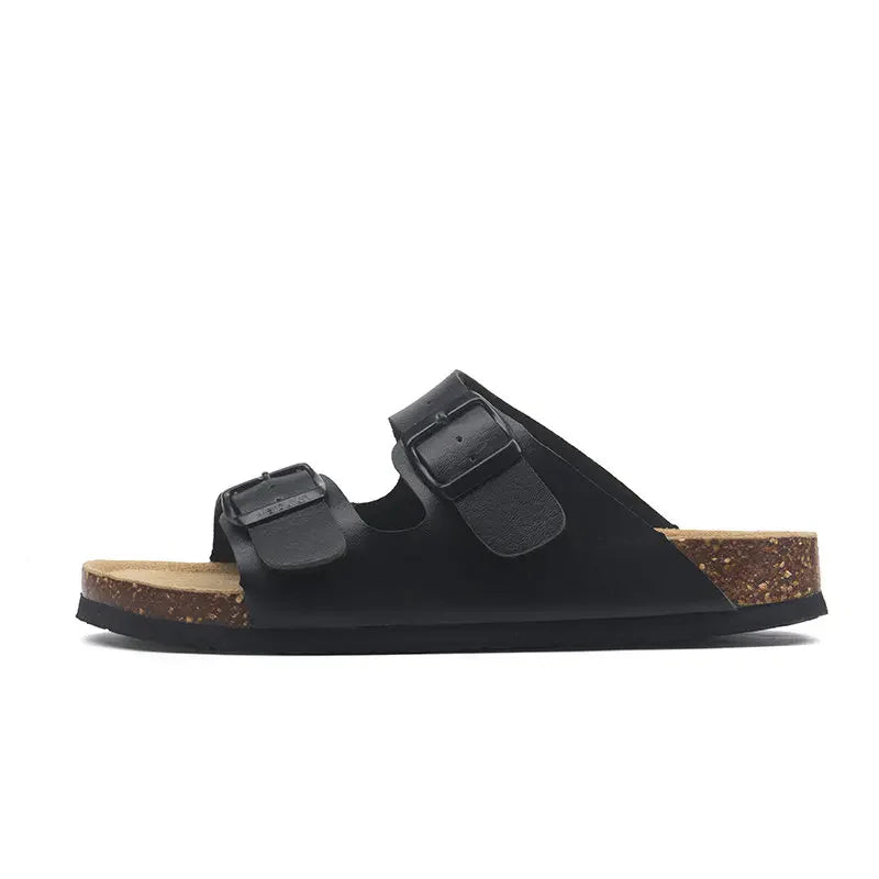 Albany Leather Sandals - Black