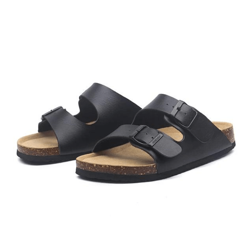 Albany Leather Sandals - Black