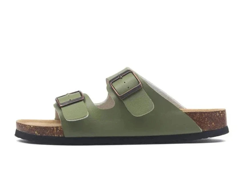 Albany Leather Sandals - Green