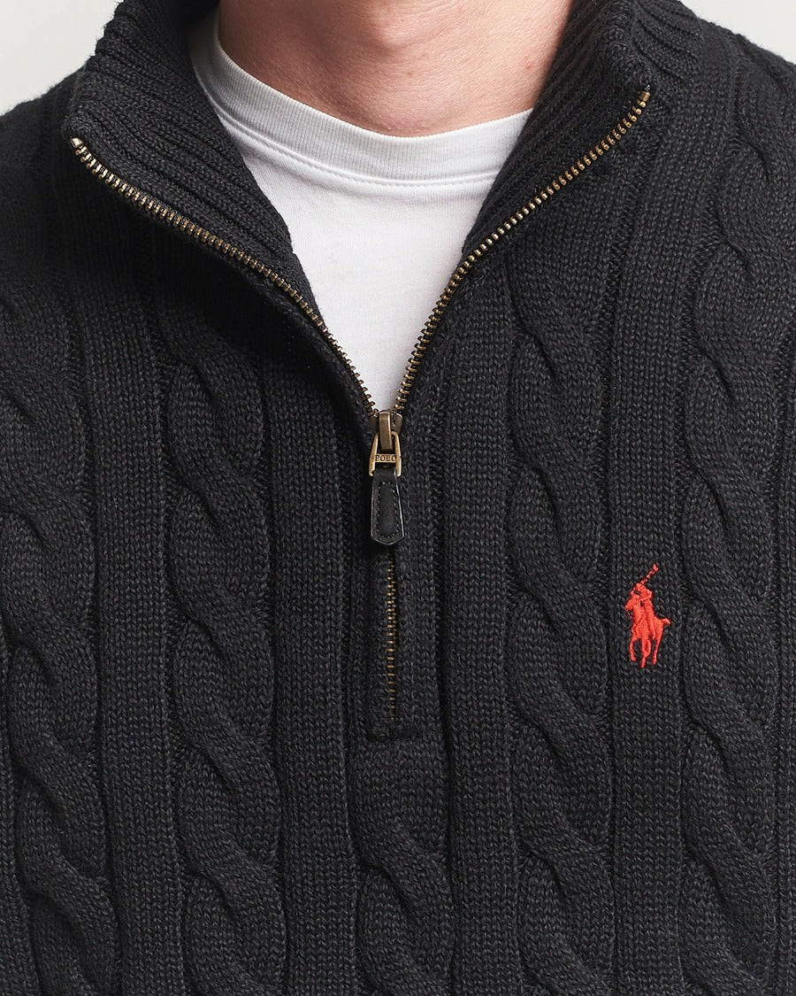 60% OFF | Polo RL Half Zip Sweater