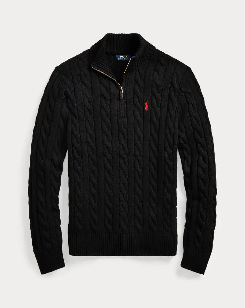 60% OFF | Polo RL Half Zip Sweater