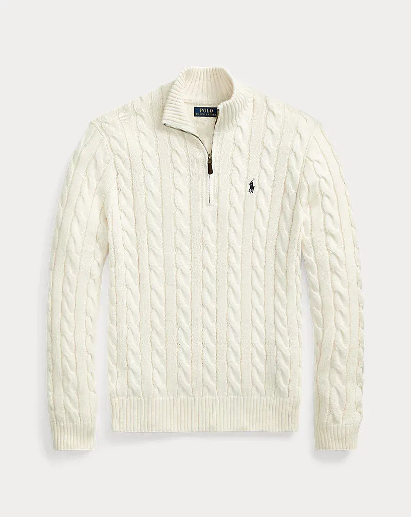 60% OFF | Polo RL Half Zip Sweater
