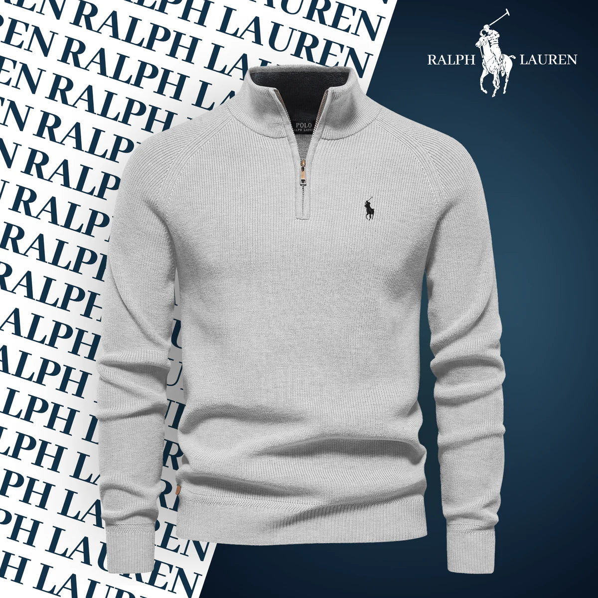 R&L Zip-Neck Sweater (Clearance)