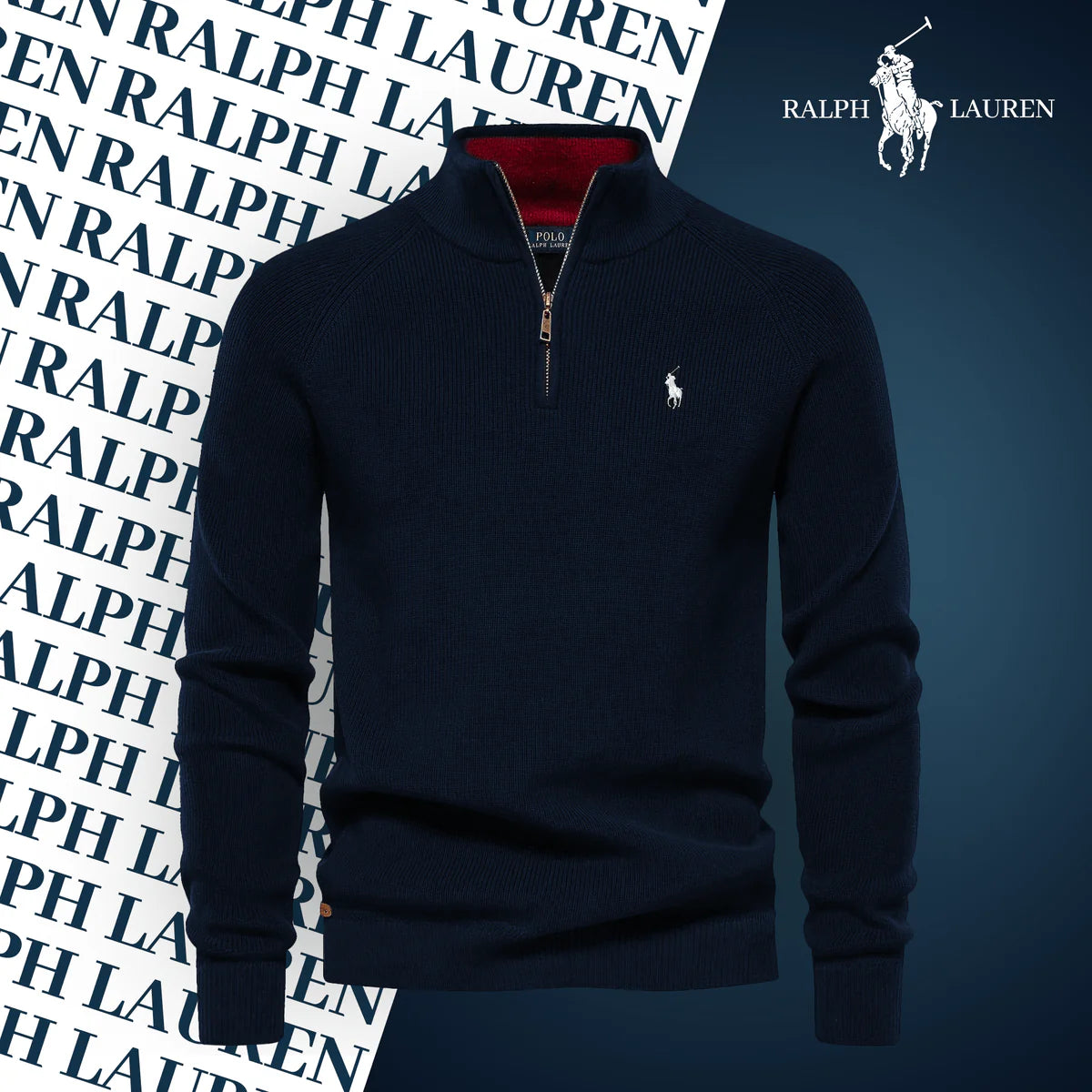 R&L Zip-Neck Sweater (Clearance)
