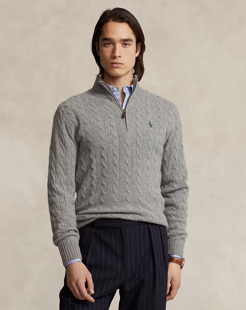 60% OFF | Polo RL Half Zip Sweater